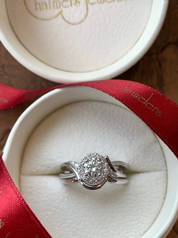 Spinner Band Engagement Rings -Custom Engagement Ring Example