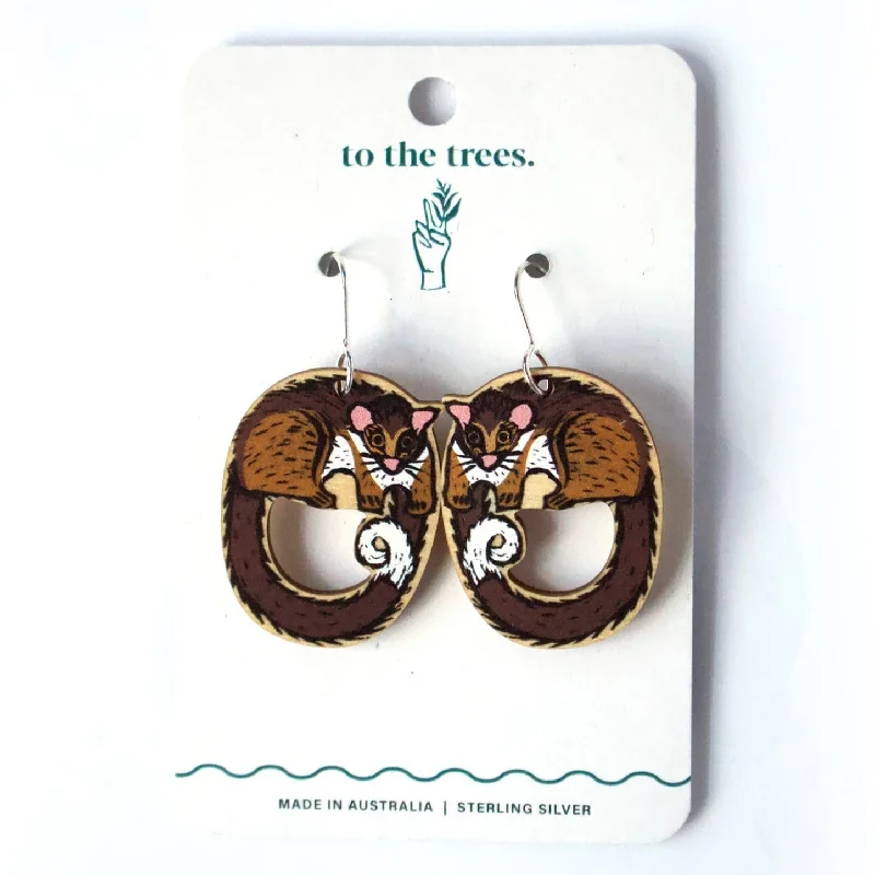 Team Rings -To the Trees Dangles - Ring Tailed Possum