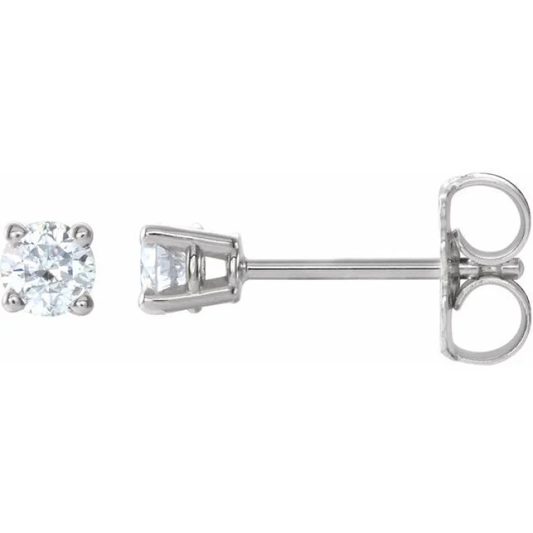 Balance Earrings -14K White 1/4 CTW Natural Diamond Stud Earrings