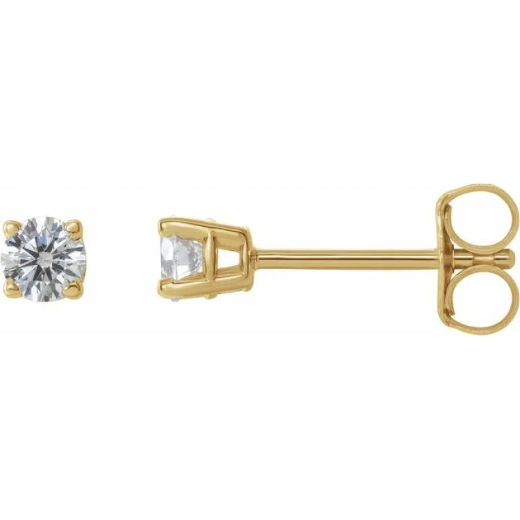 Adventure Earrings -14K Yellow 1/4 CTW Natural Diamond Stud Earrings