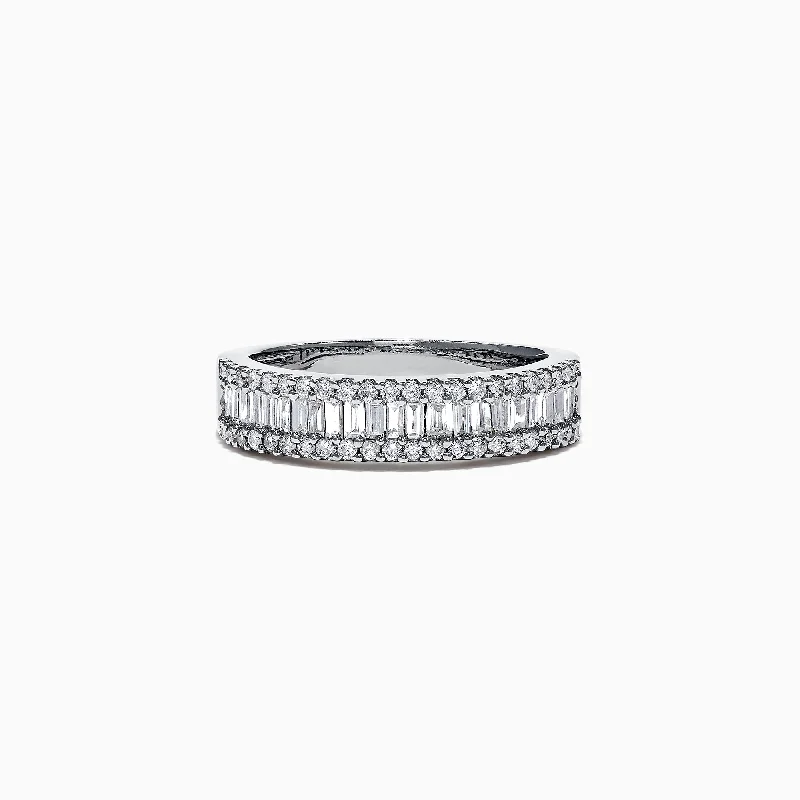 Princess Cut Rings -Classique 14K White Gold Diamond Ring