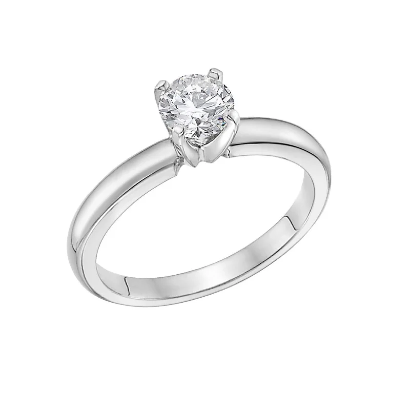 Horoscope Inspired Engagement Rings -Platinum Solitaire Engagement Ring Setting