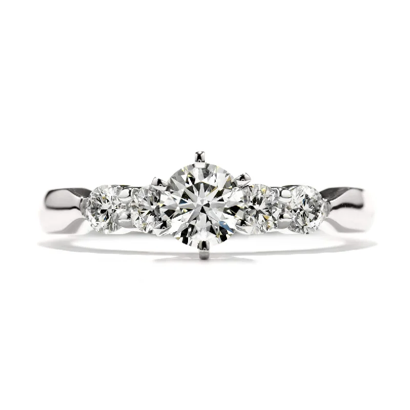 Curved Band Engagement Rings -Sensational Diamond Engagement Ring