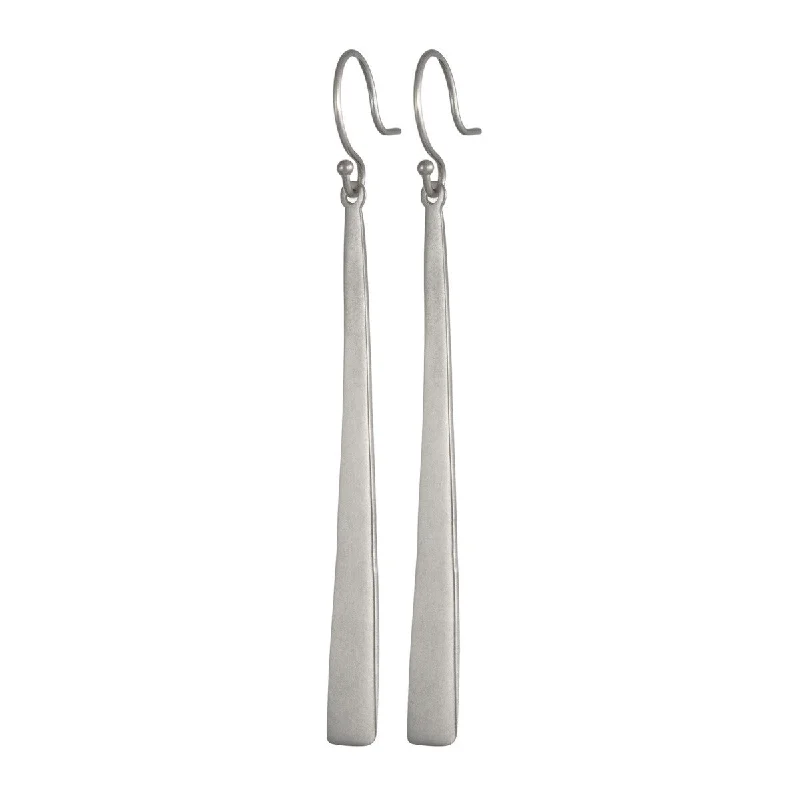 Office Earrings -Sterling Silver Medium Flattened Earring