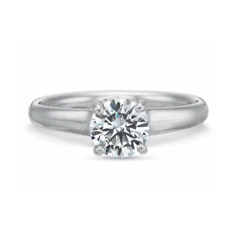 Floral Design Engagement Rings -Solitaire Engagement Ring Setting with Diamond Gallery