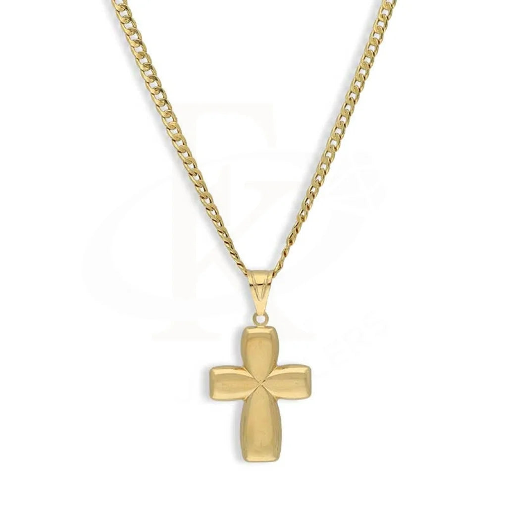 Ladies Necklaces for Daughters-Gold Necklace (Chain With Cross Pendant) 18KT - FKJNKL18K3130