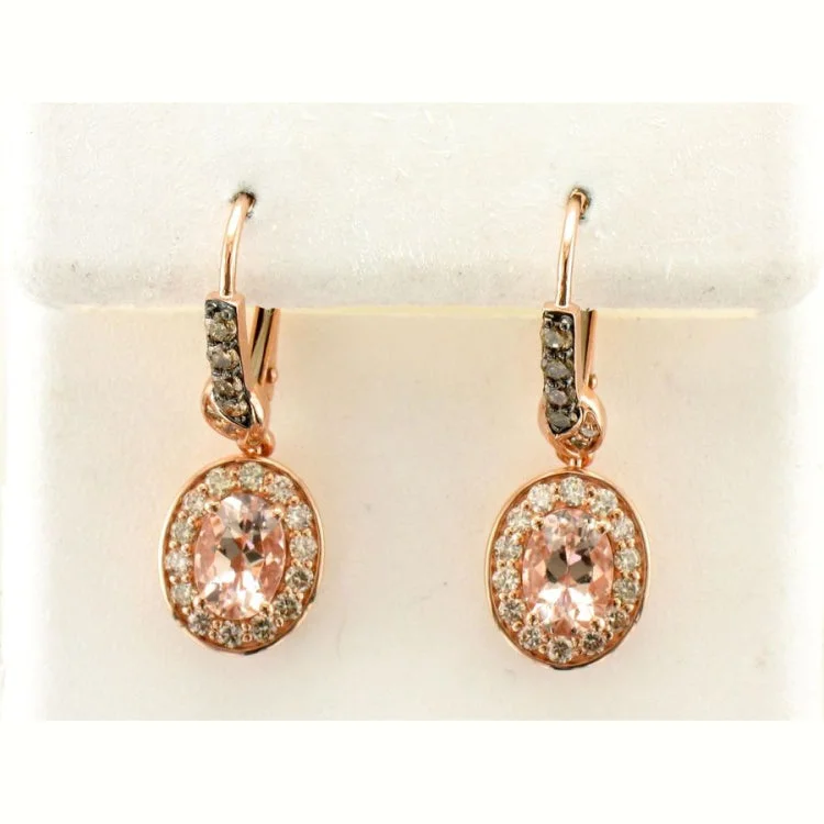 Vintage Earrings -Le Vian 14K Strawberry Gold Earrings