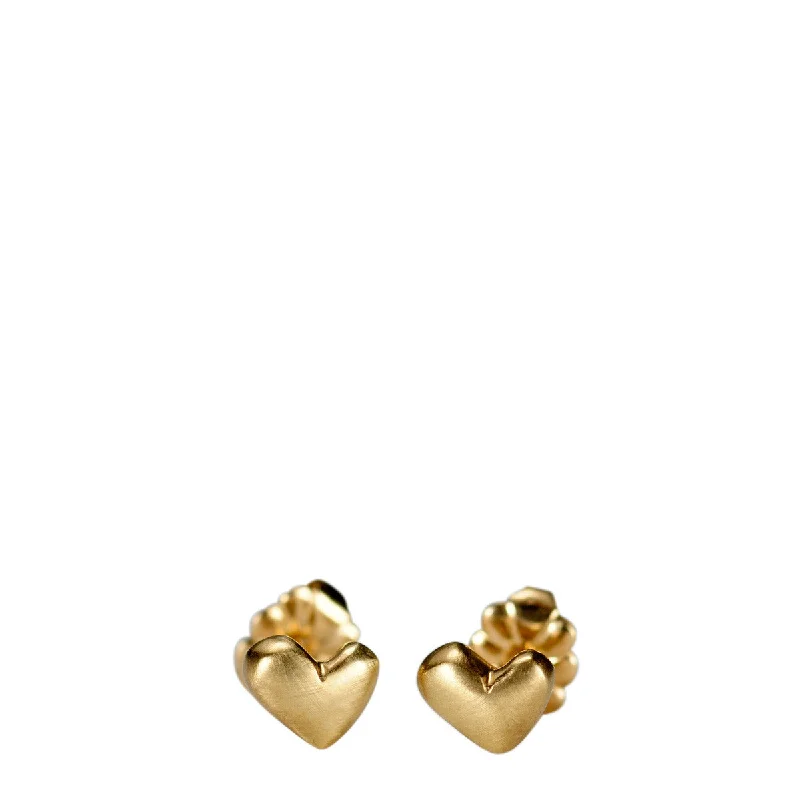 Confidence Earrings -10K Gold Heart Stud Earrings