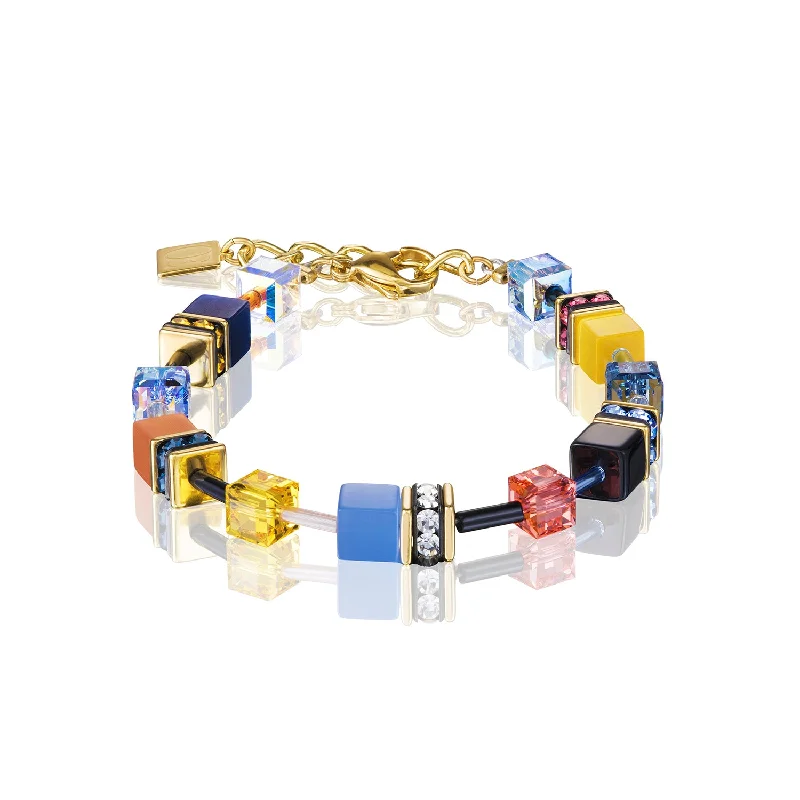 Ladies Bracelets High End-Coeur De Lion  Multicoloured GeoCube Bracelet