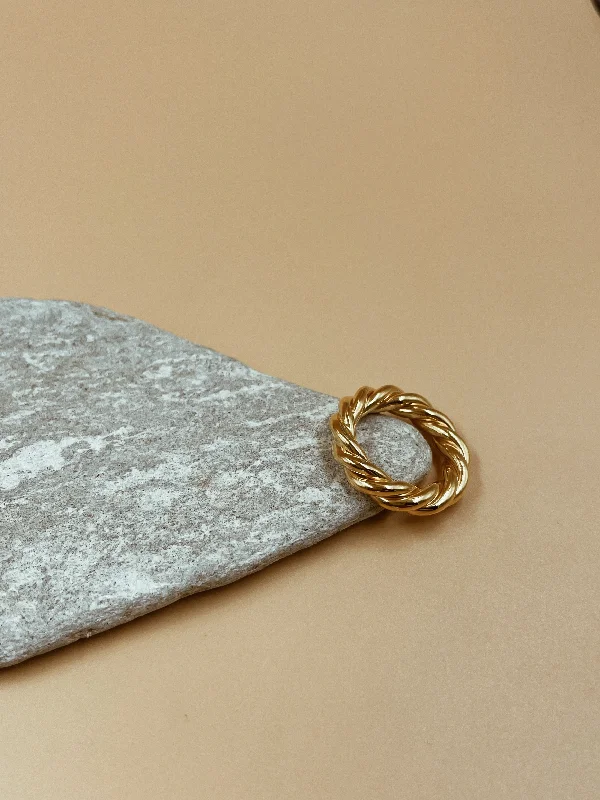 Tension Rings -Big Yuki Spiral Ring | 18kt Solid Gold