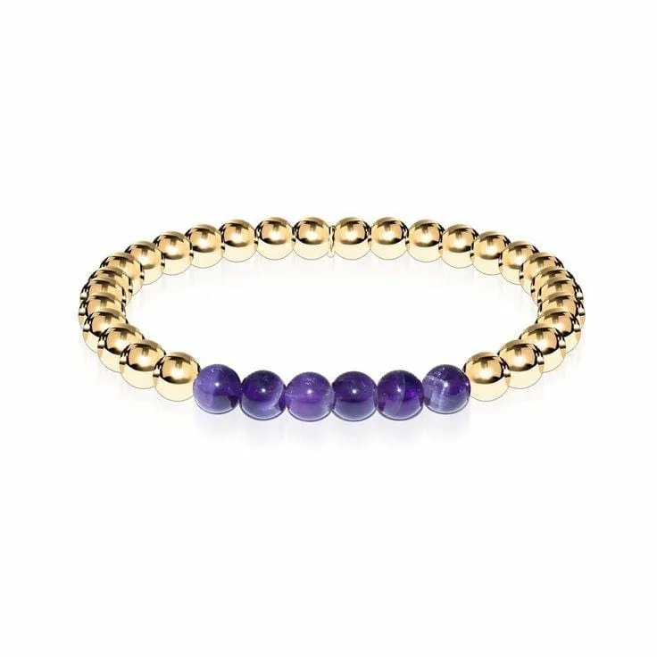 Ladies Bracelets Lotus Band-Gemstone Healing Bracelet