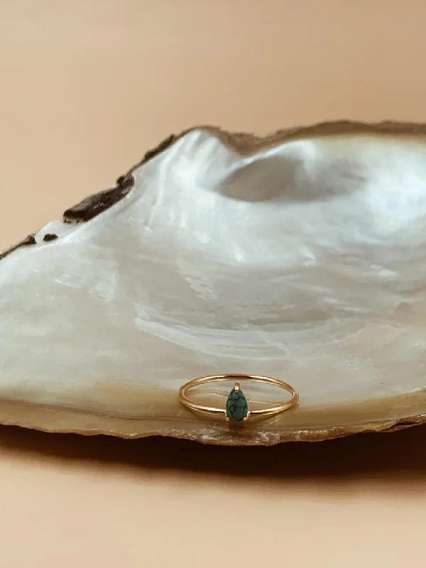 Yoga Rings -Fay Turquoise Drop Ring