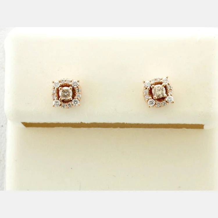 Magnetic Earrings -Le Vian 14K Strawberry Gold Earrings