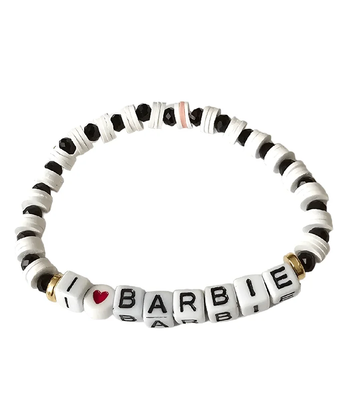 Ladies Bracelets for Milestones-I Love Barbie Bracelet