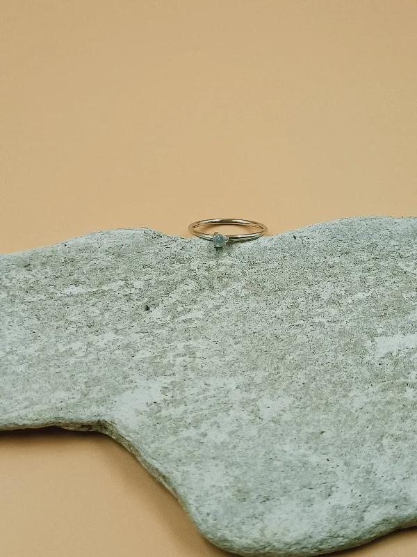 Farmhouse Rings -Odxel Opal Ring in Silver Tone