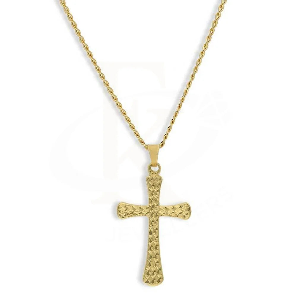 Ladies Necklaces Tree of Life-Gold Necklace (Chain With Cross Pendant) 18KT - FKJNKL18K3084