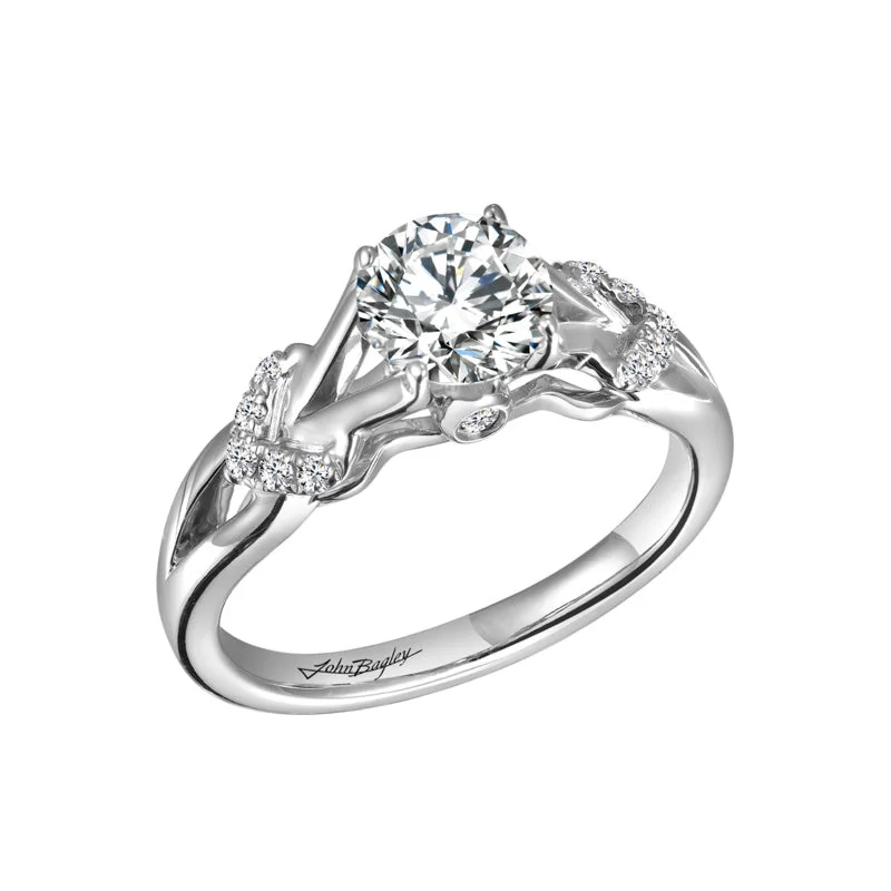 Antique Style Engagement Rings -Classic Engagement Ring With Split Shank #248240